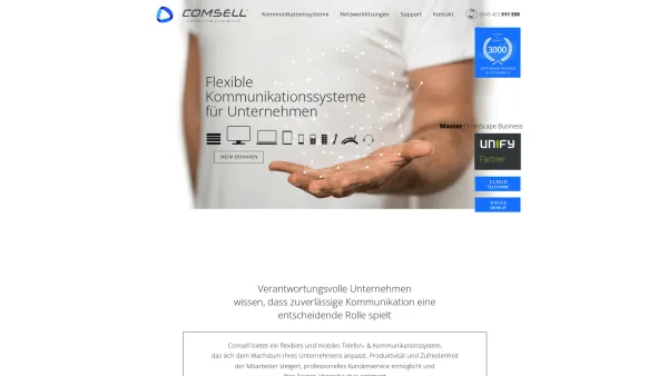Website Screenshot: Comsell - Willkommen bei Comsell Kommunikationssysteme - Date: 2023-06-22 15:11:09