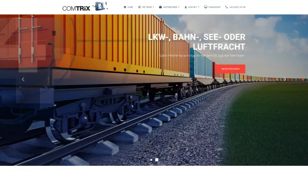 Website Screenshot: COMTRIX EDV-Dienstleistungen GmbH - Speditions- und Logistiksoftware | COMTRiX - Date: 2023-06-22 15:11:09