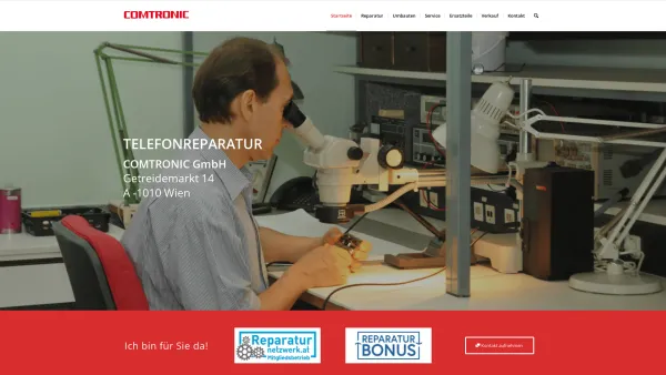 Website Screenshot: COMTRONIC GmbH - COMTRONIC - Reparatur von Telefonen - Date: 2023-06-22 15:10:46