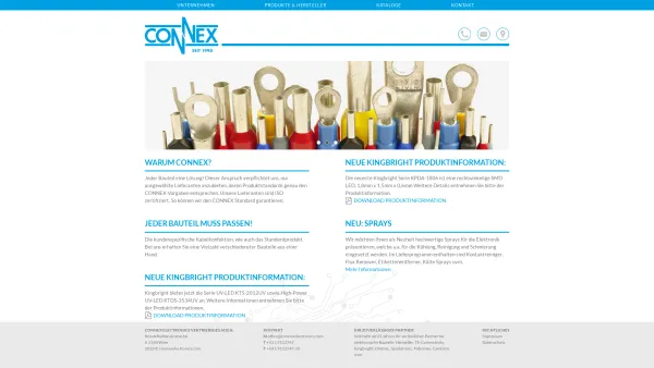 Website Screenshot: Connex Eingeben Verbinden Anzeigen - Connex Electronics - Date: 2023-06-22 15:10:46