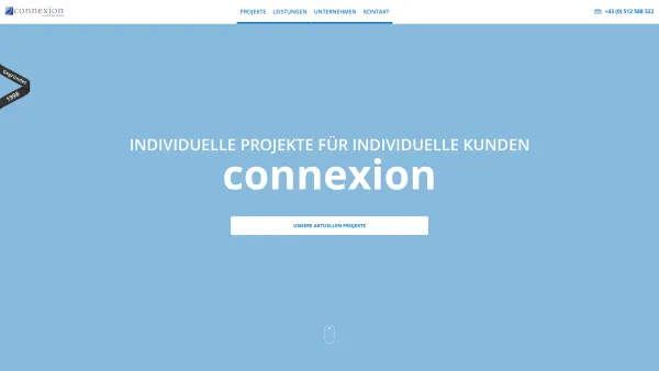 Website Screenshot: Connexion Internet Agency - Internetagentur Innsbruck | Tirol - connexion e.solutions | Webdesign | Onlineshops - Date: 2023-06-22 15:10:46
