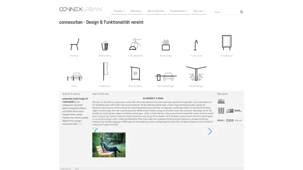 Website Screenshot: connexurban GmbH - connexurban – Qualität & Service für den Außenbereich - Date: 2023-06-15 16:02:34