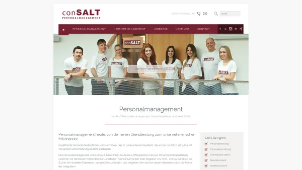 Website Screenshot: conSALT Personalmanagement GmbH - conSALT Personalmanagement GmbH Innsbruck Tirol | Personalberatung, Personalvermittlung - Date: 2023-06-14 10:39:18