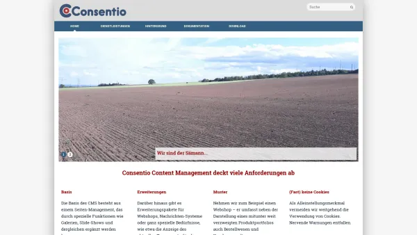 Website Screenshot: Rainer IMB Webdevelopment - Consentio - CMS und Framework - Home - Date: 2023-06-14 10:37:49