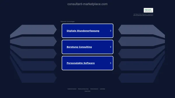 Website Screenshot: consultant-marketplace.com - Date: 2023-06-22 15:00:14