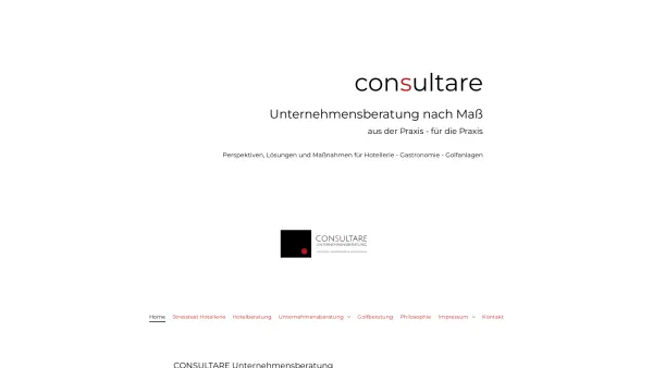 Website Screenshot: CONSULTARE Unternehmensberatung Christian Marchel e.U - Hotelberatung - Hotel Consulting - Hotelconsulting - Coaching - Hotelberater | Consultare Österreich - Date: 2023-06-22 15:00:14