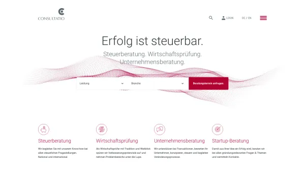 Website Screenshot: consultatio.com Wirtschaftsprüfung. Steuerberatung. - Consultatio - Consultatio Steuerberatung & Wirtschaftsprüfung Wien - Date: 2023-06-22 15:00:14