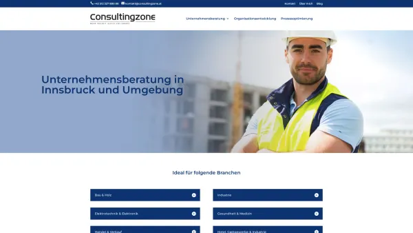 Website Screenshot: Consultingzone - Unternehmensberatung Innsbruck - consultingzone.at - Date: 2023-06-26 10:26:13