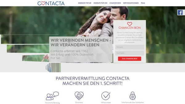 Website Screenshot: Contacta - Partnervermittlung | Contacta - Date: 2023-06-14 10:39:18