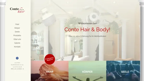 Website Screenshot: Coiffeur Conteund dir gehts gut. - Home - Conte Hair & Body - Date: 2023-06-22 15:00:14