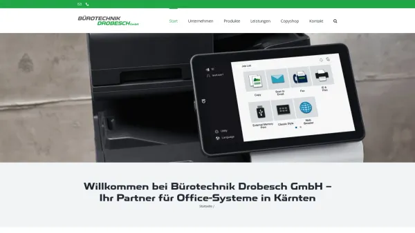 Website Screenshot: Bürodruck und Kopiersysteme ZANGL - Bürotechnik Drobesch GmbH – Ihr Partner für Office-Systeme in Kärnten - Date: 2023-06-22 15:00:14
