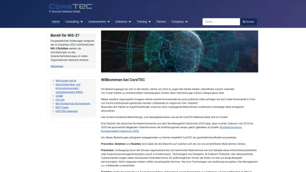Website Screenshot: [News] CoreTec IT-Security Solutions GmbH - Home - Date: 2023-06-14 10:38:04