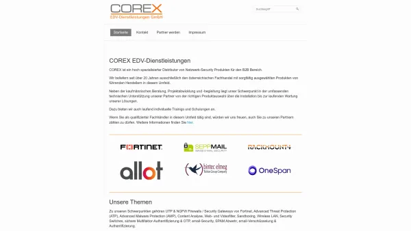 Website Screenshot: Corex - EDV-Dienstleistungen GmbH - COREX - Date: 2023-06-14 10:47:18