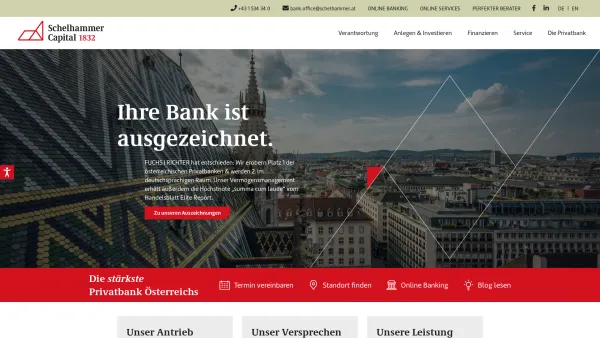 Website Screenshot: RBB Corporate Finance Consulting GmbH - home - schelhammer.at - Date: 2023-06-22 15:10:45