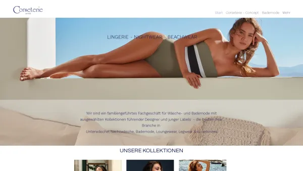 Website Screenshot: Corseterie Aurelia Riedherr KG - Start | Corseterie - Date: 2023-06-26 10:26:13
