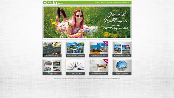 Website Screenshot: cosy - Ansichtskarten, Reiseführer, Kalender - COSY Verlag - Date: 2023-06-22 15:15:40