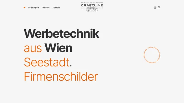 Website Screenshot: Craftline Grafik und Druckwerkstatt - Startseite | craftline.at - Date: 2023-06-26 10:26:13