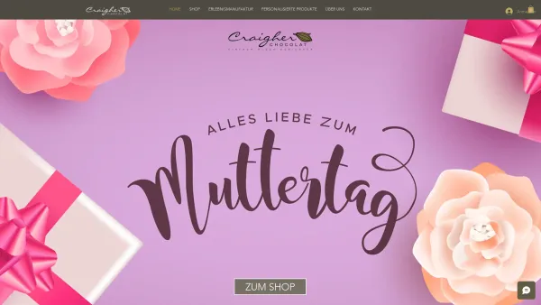 Website Screenshot: Café-Confiserie CRAIGHER - Schokoladenmanufaktur | Craigher GmbH | Kärnten - Date: 2023-06-15 16:02:34