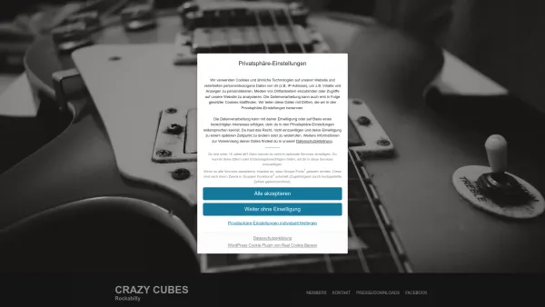 Website Screenshot: Kurt Crazy Cubes - CRAZY CUBES – Rockabilly - Date: 2023-06-22 15:15:40
