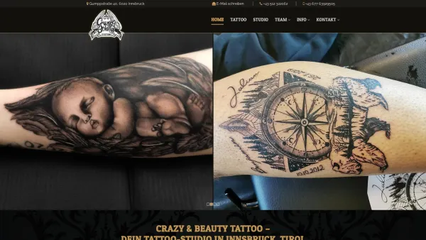 Website Screenshot: Crazy & Beauty Tattoo - Crazy & Beauty Tattoo – Dein Tattoo-Studio in Innsbruck, Tirol - Date: 2023-06-22 15:15:40