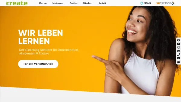 Website Screenshot: create.at create-mediadesign GmbH - CREATE - Wir leben Lernen. - Date: 2023-06-14 10:38:24