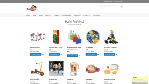 Website Screenshot: Creativer - Kindergartenbedarf | Creativer - Date: 2023-06-14 16:40:57