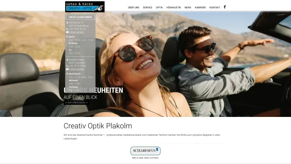 Website Screenshot: Creativ Optik - Creativ Optik Plakolm - Date: 2023-06-14 10:47:18