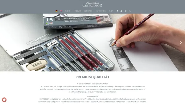 Website Screenshot: Sachs Heinrich Metallwarenfabrik CRETACOLOR - Brevillier's Cretacolor » A Passion For Pencils » Kreative Vielfalt - Date: 2023-06-22 15:00:15