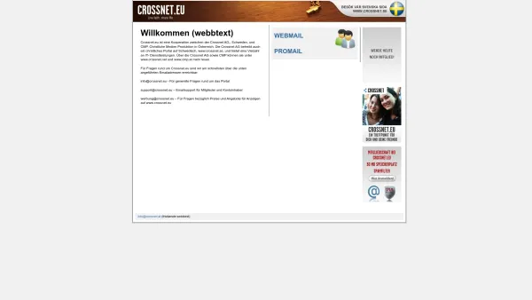 Website Screenshot: crossnet.at Das Webportal österreichischer Christen - Crossnet.eu - Date: 2023-06-22 15:00:15