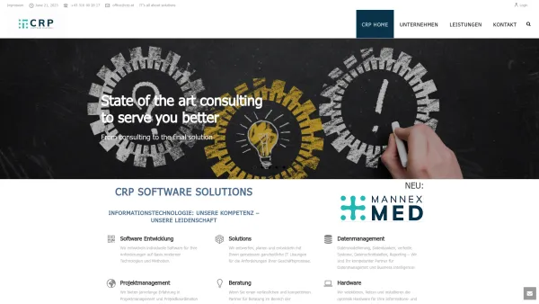 Website Screenshot: CRP Software GmbH - CRP Software Solutions – IT's all about solutions - Date: 2023-06-22 15:00:15
