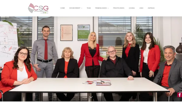 Website Screenshot: Computer Software Grafik Handels CSG - CSG Versicherungsmakler - Versicherungen Klagenfurt - Kärnten - Date: 2023-06-15 16:02:34