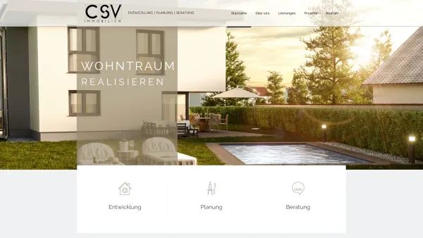 Website Screenshot: CSV-Immobilien - CSV Immobilien – Wohntraum schaffen - Date: 2023-06-22 15:15:40