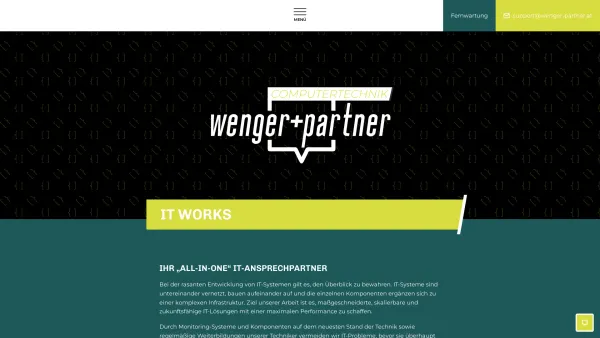 Website Screenshot: Computertechnik Wenger & Partner OEG - Computertechnik wenger + partner - Date: 2023-06-22 15:15:40