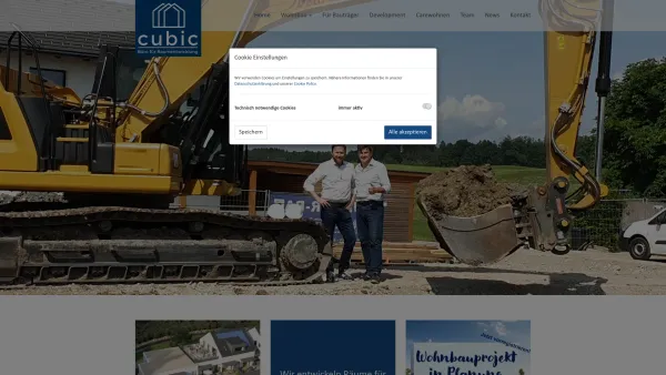 Website Screenshot: cubic wohnbau + development GmbH - Home - cubic wohnbau + development GmbH - Date: 2023-06-22 15:11:09