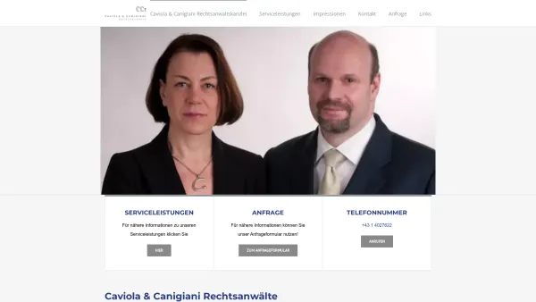 Website Screenshot: Caviola & Canigiani Rechtsanwälte - Caviola & Canigiani Rechtsanwaltskanzlei - Date: 2023-06-22 15:10:46