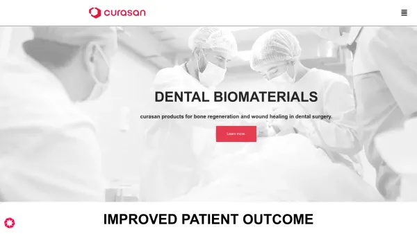 Website Screenshot: Curasan-Liaison Office Dr Hans bei Curasan - curasan – The pioneers in Biosurgery! - Date: 2023-06-22 15:10:46