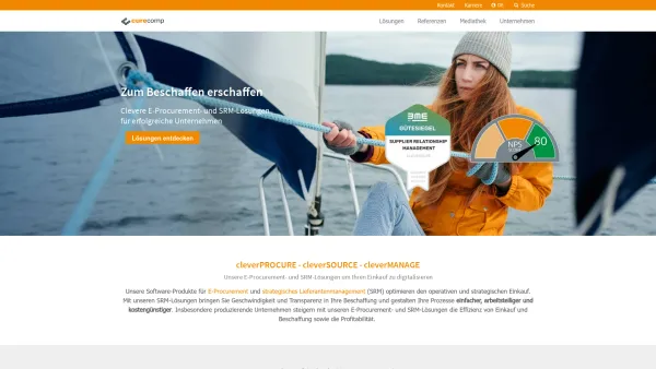 Website Screenshot: curecomp IT-Solutions GmbH - Die clevere eProcurement- und SRM-Lösung | curecomp - Date: 2023-06-22 15:10:46