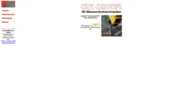 Website Screenshot: CUT CENTER - CUT CENTER - Date: 2023-06-14 10:47:18