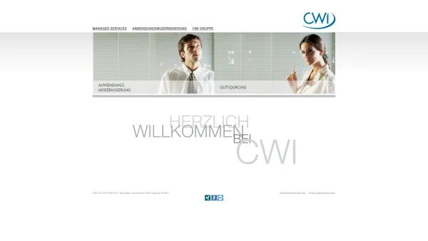 Website Screenshot: CWI Informationstechnologie GmbH - CWI Gruppe Website > Home - Date: 2023-06-22 15:10:46