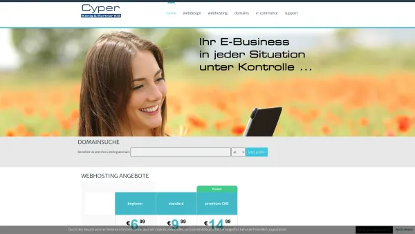 Website Screenshot: Cyper König Partner KG ++ Webdesign und alles rund um Ihren Internetauftritt! ++ - Ihr Internetpartner - Cyper König & Partner KG - home - Date: 2023-06-22 15:10:46