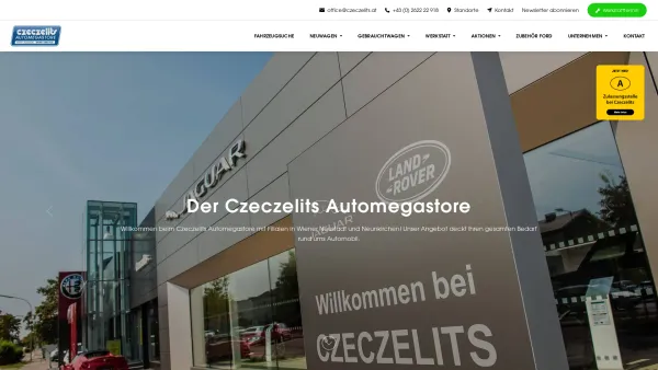 Website Screenshot: AUTOMEGASTORE CZECZELITS - Neuwagen und Gebrauchtwagen - Czeczelits Automegastore Wiener Neustadt - Date: 2023-06-22 15:10:47