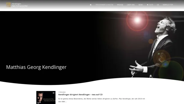 Website Screenshot: bei DaCapo - K&K Philharmoniker – Konzerte von Matthias Georg Kendlinger und seinen K&K Ensembles - Date: 2023-06-15 16:02:34