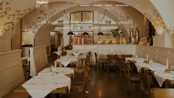 Website Screenshot: Ristorante Pizzeria Da Capo - Da Capo | Ristorante Pizzeria Wien - Date: 2023-06-14 10:37:44