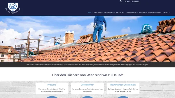 Website Screenshot: Dachdeckerei R. Liebhart GmbH - Dachdecker in Wien | Dachdeckerei R. Liebhart GmbH - Date: 2023-06-22 15:00:15