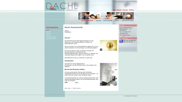 Website Screenshot: Anton Dachl - Sanitär-, Heizungs- und Lüftungstechniker, Elektrotechniker - 1a Installateur Wien | Dachl Haustechnik Wien - Date: 2023-06-14 10:47:18