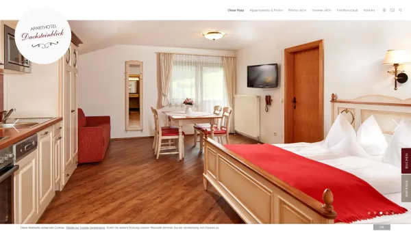 Website Screenshot: Apparthotel Aparthotel Dachsteinblick Urlaub Weltcuport Flachau - Unser Haus, Aparthotel Dachsteinblick Flachau - Date: 2023-06-22 15:00:15