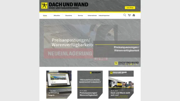 Website Screenshot: Dach und Wand Handels GmbH & Co KG - Dach und Wand - Date: 2023-06-22 15:00:15
