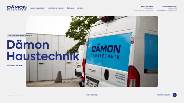 Website Screenshot: DÄMON HOCHMAYR GmbH - Startseite - Dämon Haustechnik - Date: 2023-06-22 15:00:15
