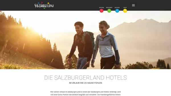 Website Screenshot: Hotels Salzburger Land Da Gehts Mir Gut Urlaub Salzburg Österreich - Die SalzburgerLand Hotels » SalzburgerLand.com - Date: 2023-06-22 15:00:15
