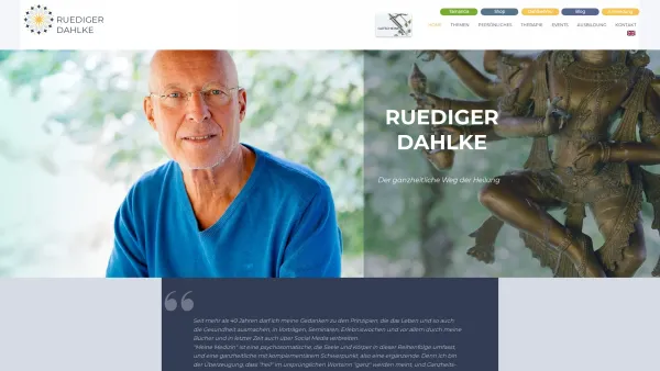 Website Screenshot: Heil Kunde Institut Dahlke - Ruediger Dahlke | Autor | Seminare | Ausbildungen | Fasten | Labitschberg - Date: 2023-06-22 15:00:15